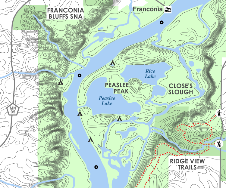 River Map: Dalles to Osceola