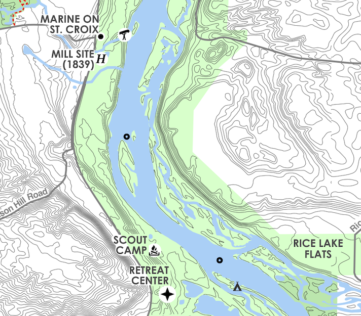 River Map: Wm. O'Brien State Park to Arcola