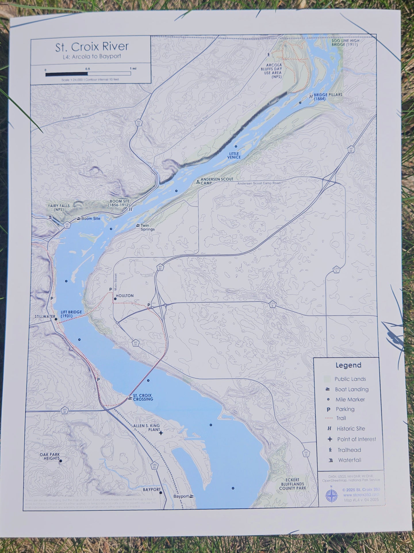 River Map: Arcola to Bayport