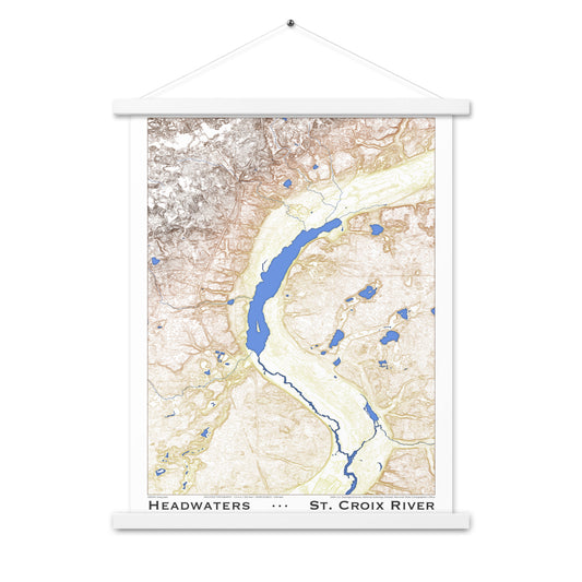 Headwaters Topographic Art with Hangers