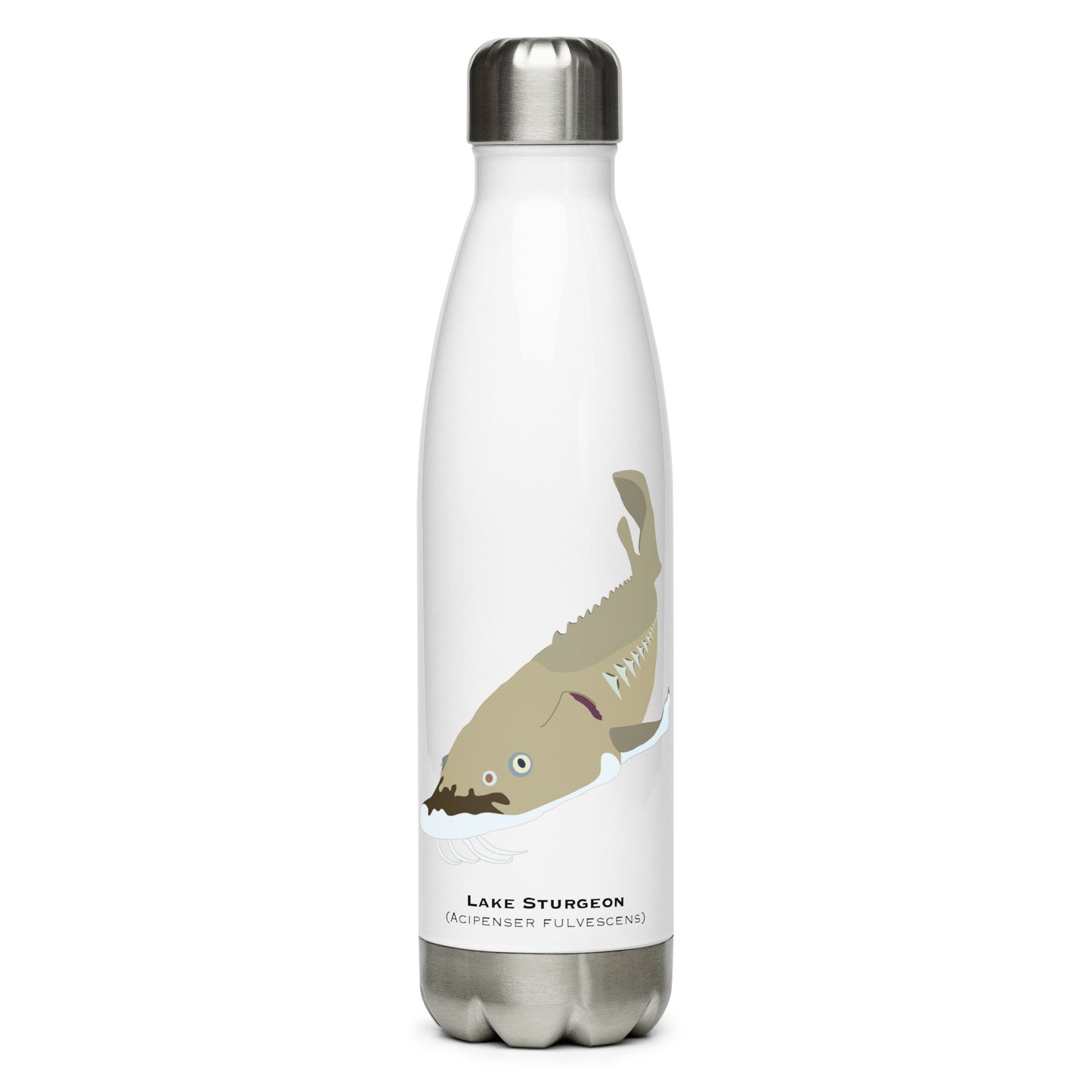 Lake Sturgeon Stainless Steel Water Bottle