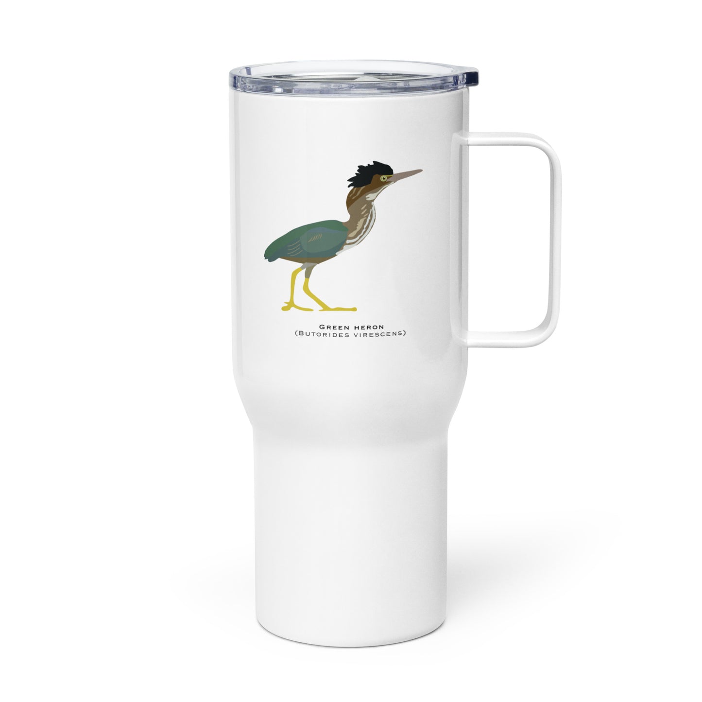 Green Heron Travel Mug