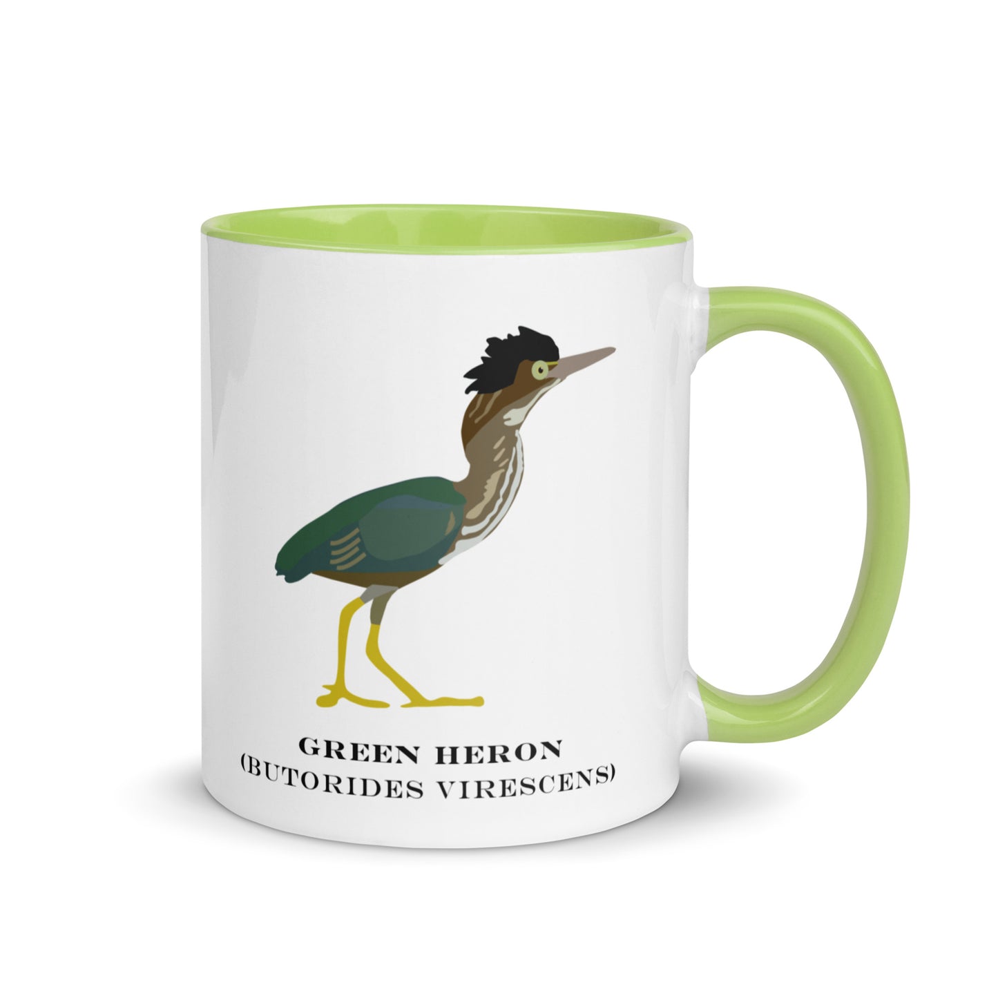 Green Heron Ceramic Mug