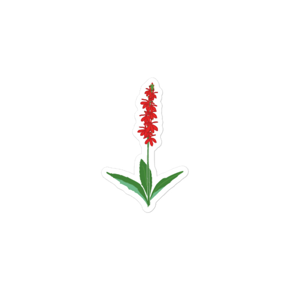 Cardinal Flower Sticker